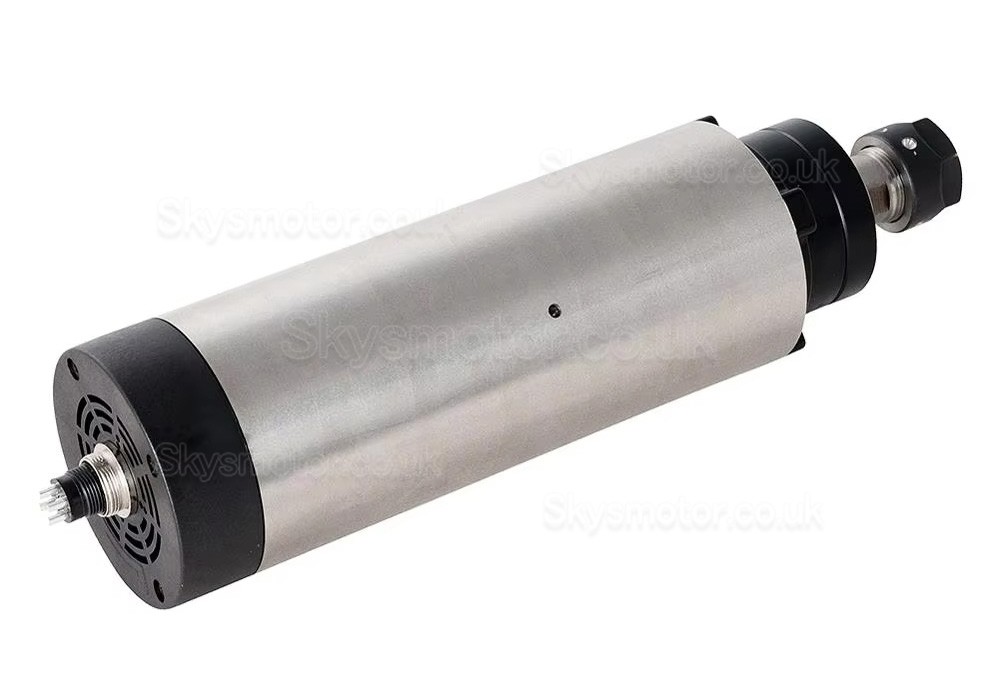 2.2KW 110V/220V Air Cooled Spindle Motor Kit 80-2.2KW-ER20 + H100-2.2 with Spindle Drives (VFD Drives) & 13Pcs ER20 Collet